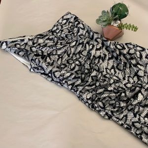 Suzi Chin One Shoulder Floral Silky Party Dress 6